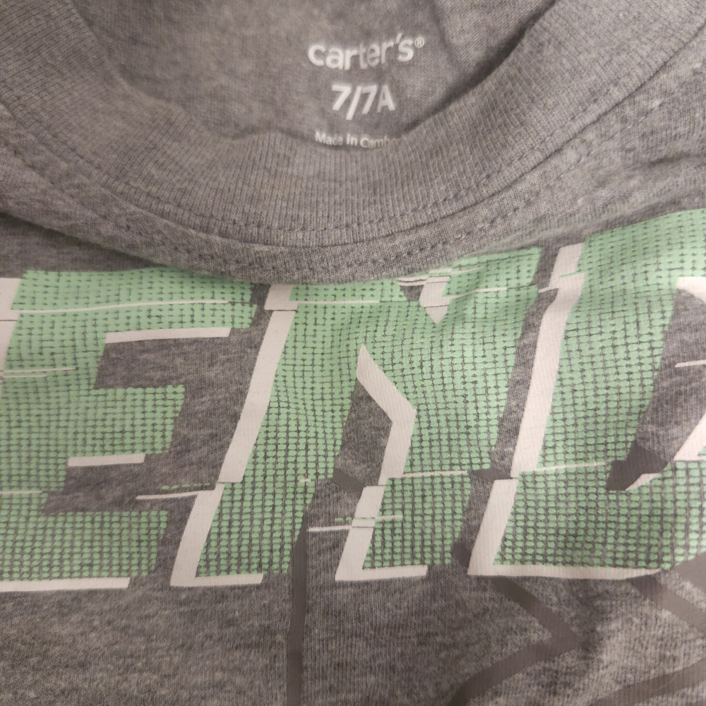 TWO Carter's Gray and Purple Kids T-Shirts - Picture 2 of 4